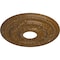 Ekena Millwork Galway Ceiling Medallion (Canopies up to 3 1/4"), 15 3/4"OD x 3 1/4"ID x 1"P, Smokey Topaz Crackle CM15GASTC - alternate 2